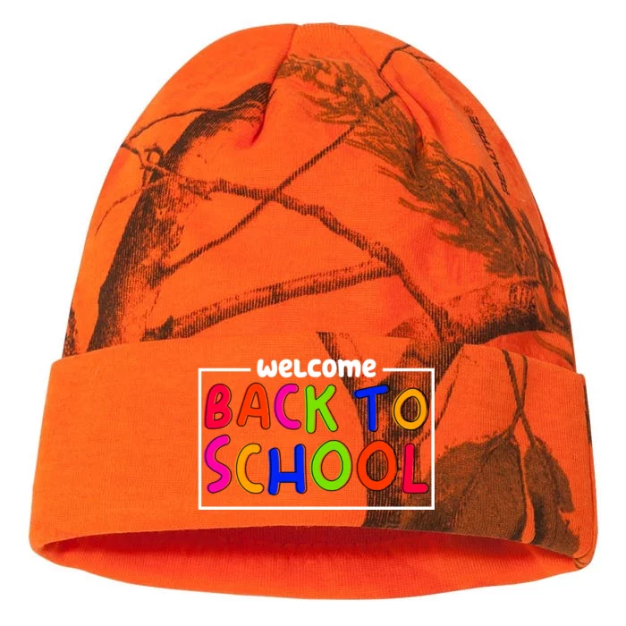 Welcome Back To School Kati - 12in Camo Beanie