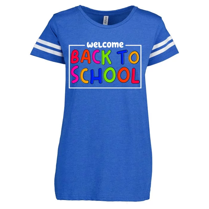 Welcome Back To School Enza Ladies Jersey Football T-Shirt