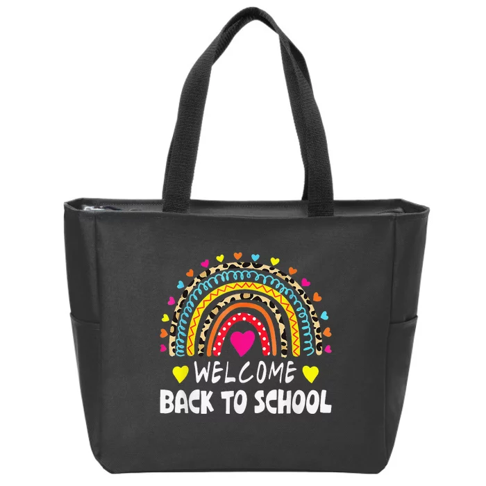 Welcome Back To School First Day of School Teachers Students Zip Tote Bag