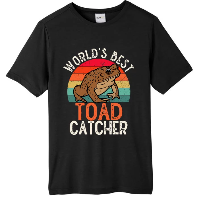 Worlds Best Toad Catcher Funny Amphibian Toad ChromaSoft Performance T-Shirt