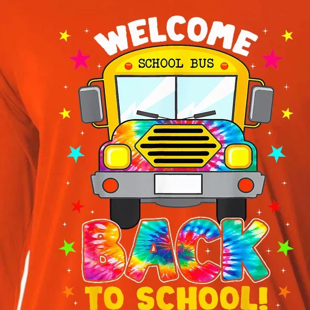 Welcome Back To School Funny Outfit School Bus Driver Cooling Performance Long Sleeve Crew