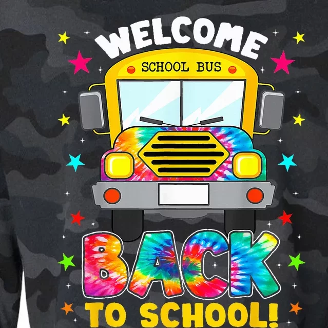 Welcome Back To School Funny Outfit School Bus Driver Cropped Pullover Crew