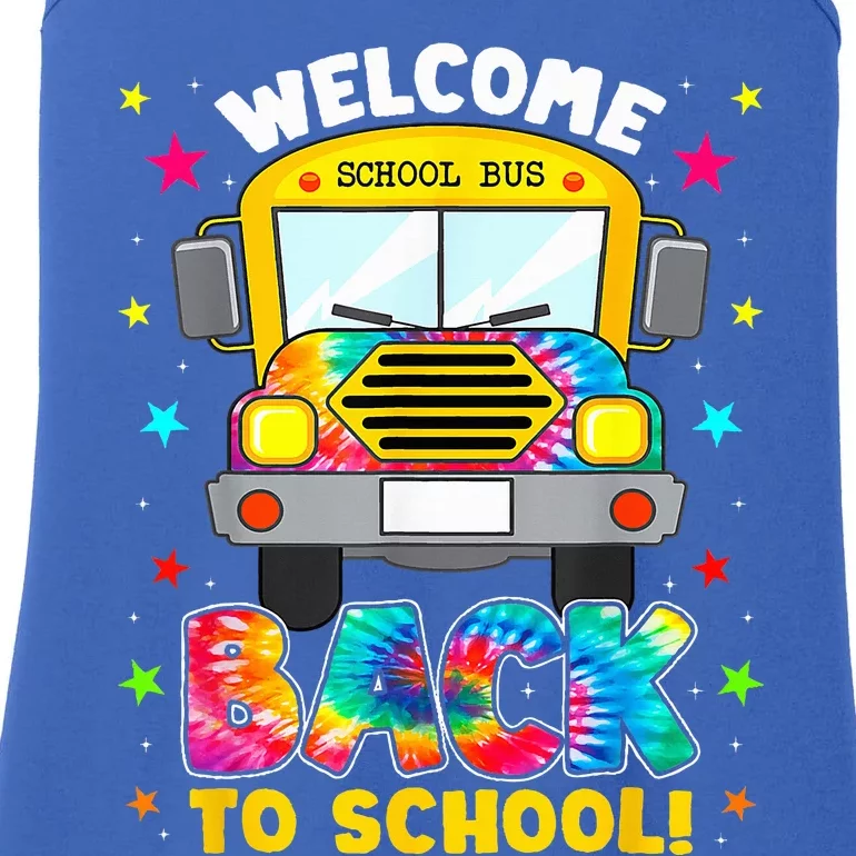 Welcome Back To School Funny Outfit School Bus Driver Ladies Essential Tank