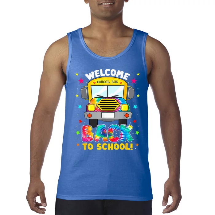 Welcome Back To School Funny Outfit School Bus Driver Tank Top