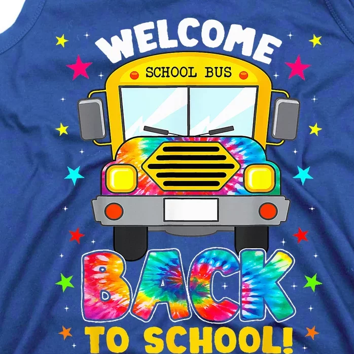 Welcome Back To School Funny Outfit School Bus Driver Tank Top