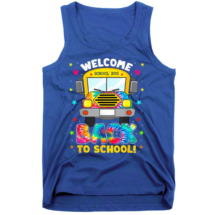 Welcome Back To School Funny Outfit School Bus Driver Tank Top