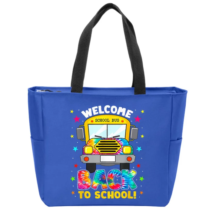 Welcome Back To School Funny Outfit School Bus Driver Zip Tote Bag