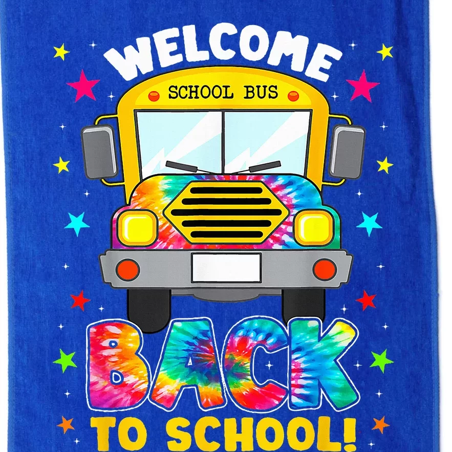 Welcome Back To School Funny Outfit School Bus Driver Platinum Collection Golf Towel