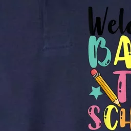 Welcome Back To School First Day Of School Teachers Softstyle Adult Sport Polo