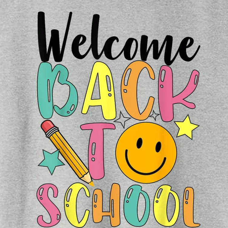 Welcome Back To School First Day Of School Teachers Women's Crop Top Tee