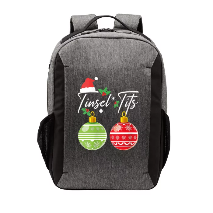 WoJingle Balls Tinsel Tits Funny Christmas Matching Couple Vector Backpack