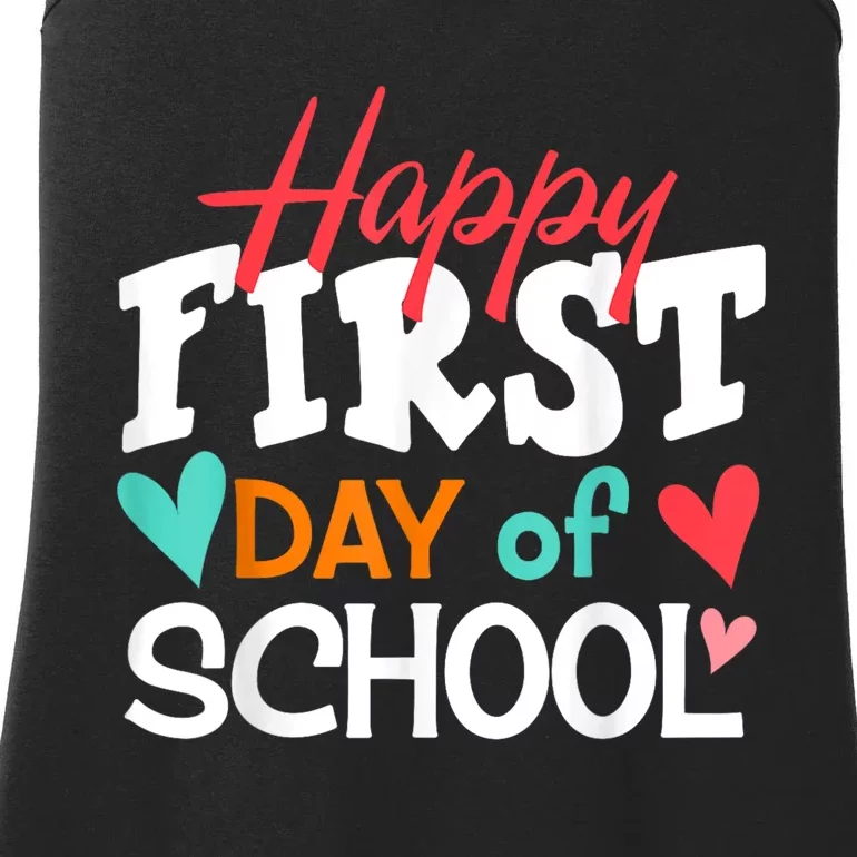 Welcome Back To School First Day Of School Teachers Kids Ladies Essential Tank