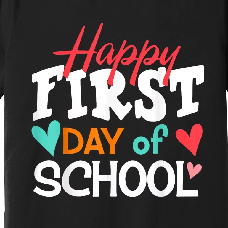 Welcome Back To School First Day Of School Teachers Kids Premium T-Shirt