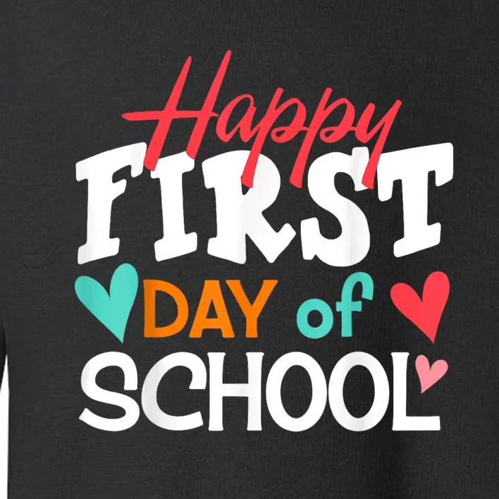 Welcome Back To School First Day Of School Teachers Kids Toddler Sweatshirt