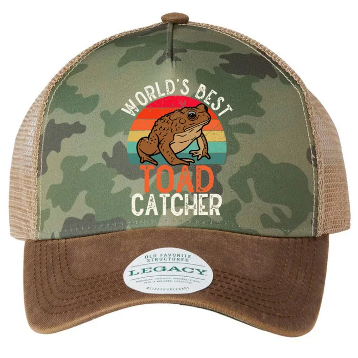 Worlds Best Toad Catcher Funny Amphibian Toad Legacy Tie Dye Trucker Hat