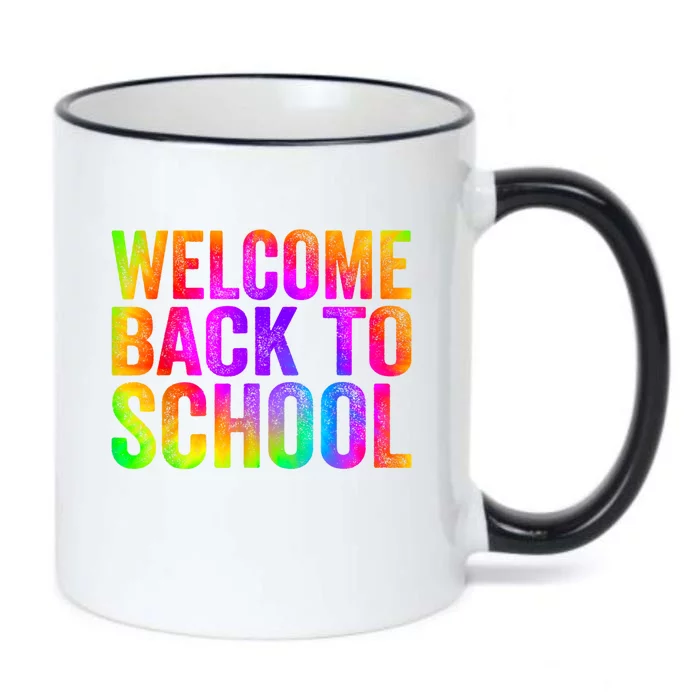 Welcome Back To School First Day Of School Teachers Kids Black Color Changing Mug