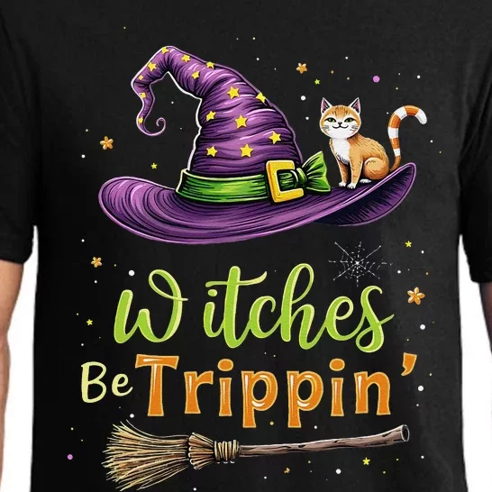 Witches Be Trippin Funny Witch Halloween Pajama Set