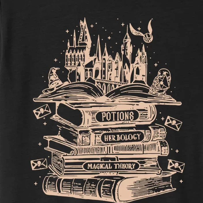 Wizard Bookshop Twosided Castle Book ChromaSoft Performance T-Shirt