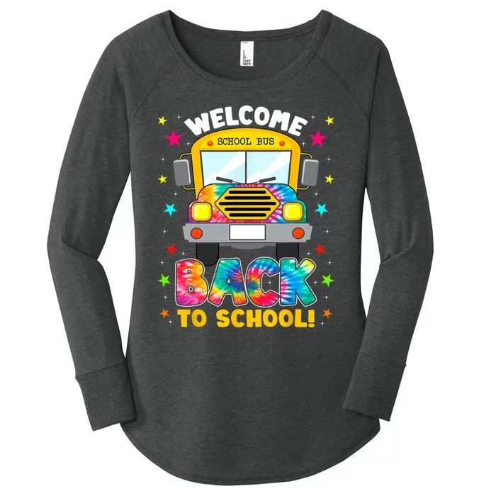 Welcome Back To School Funny Outfit School Bus Driver Women's Perfect Tri Tunic Long Sleeve Shirt