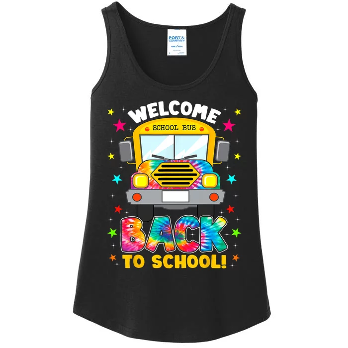 Welcome Back To School Funny Outfit School Bus Driver Ladies Essential Tank