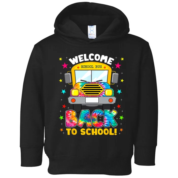 Welcome Back To School Funny Outfit School Bus Driver Toddler Hoodie