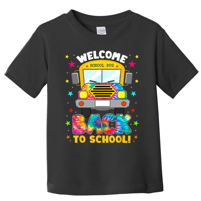 Welcome Back To School Funny Outfit School Bus Driver Toddler T-Shirt