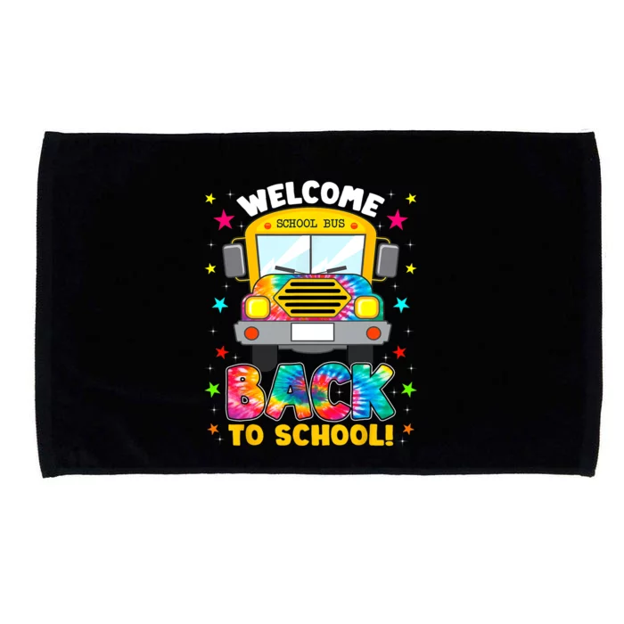 Welcome Back To School Funny Outfit School Bus Driver Microfiber Hand Towel