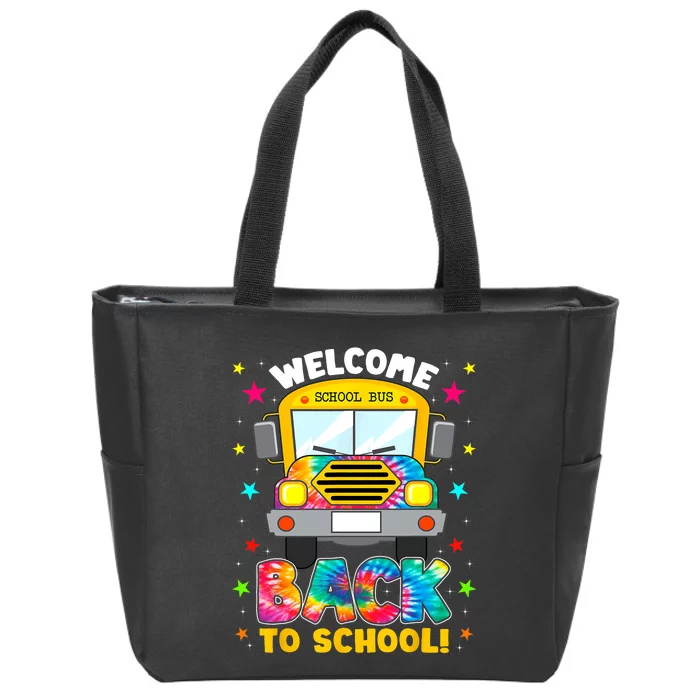 Welcome Back To School Funny Outfit School Bus Driver Zip Tote Bag