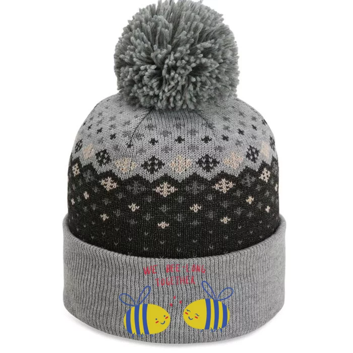 We Belong Together Cute Bee The Baniff Cuffed Pom Beanie