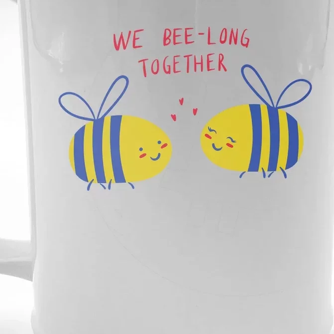 We Belong Together Cute Bee Front & Back Beer Stein