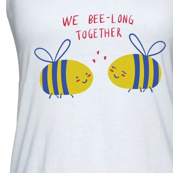 We Belong Together Cute Bee Ladies Essential Flowy Tank