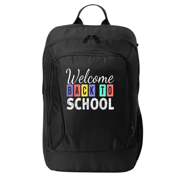 Welcome Back To School First Day Of School Teachers Kids City Backpack