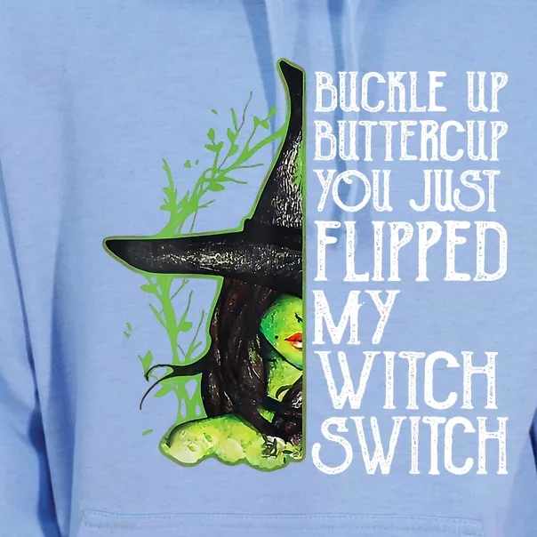 Witch Buckle Up Buttercup You Just Flipped My Witch Switch Unisex Surf Hoodie