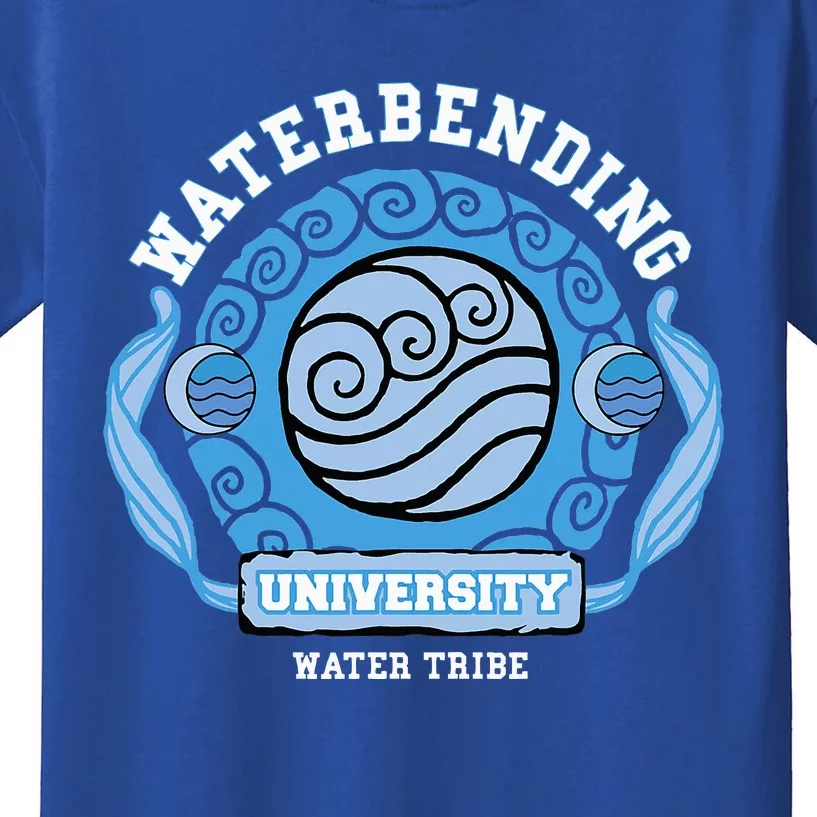 Water Bending University Logo Water Nation Kids T-Shirt