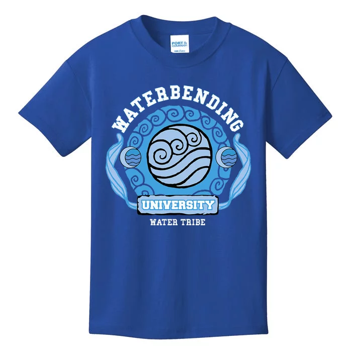 Water Bending University Logo Water Nation Kids T-Shirt