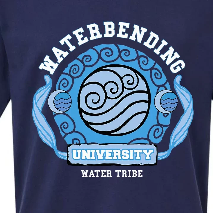 Water Bending University Logo Water Nation Sueded Cloud Jersey T-Shirt