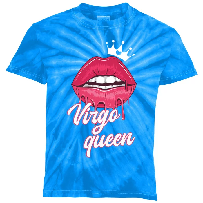 Wo Birthday Virgo Queen Virgo Zodiac Sign Cool Gift Kids Tie-Dye T-Shirt