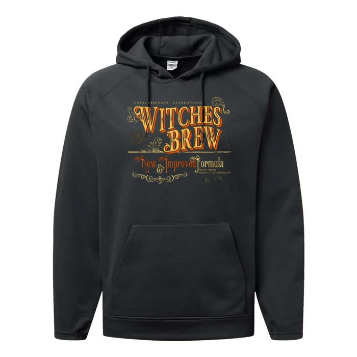 Witches Brew Vintage Halloween Movie Performance Fleece Hoodie