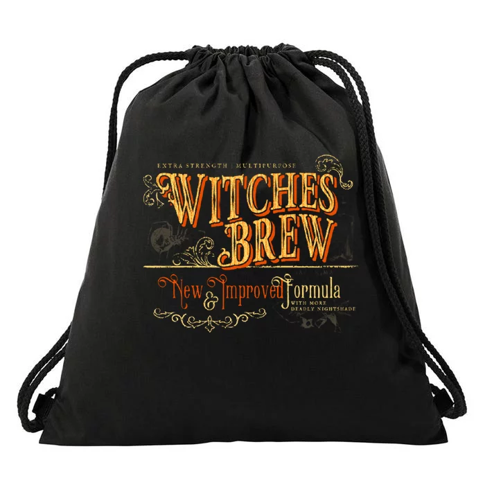 Witches Brew Vintage Halloween Movie Drawstring Bag