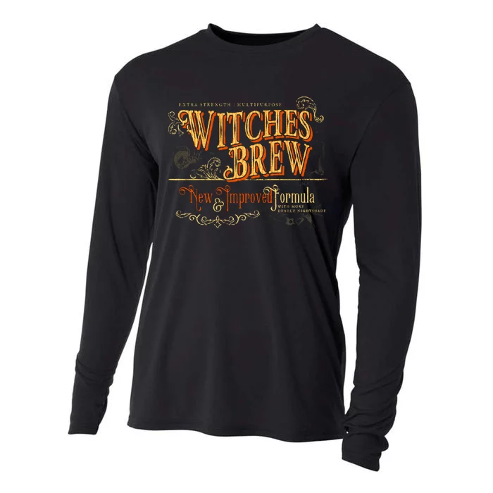 Witches Brew Vintage Halloween Movie Cooling Performance Long Sleeve Crew