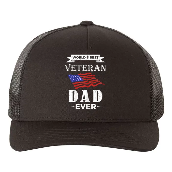 WorldS Best Veteran Dad Ever Yupoong Adult 5-Panel Trucker Hat