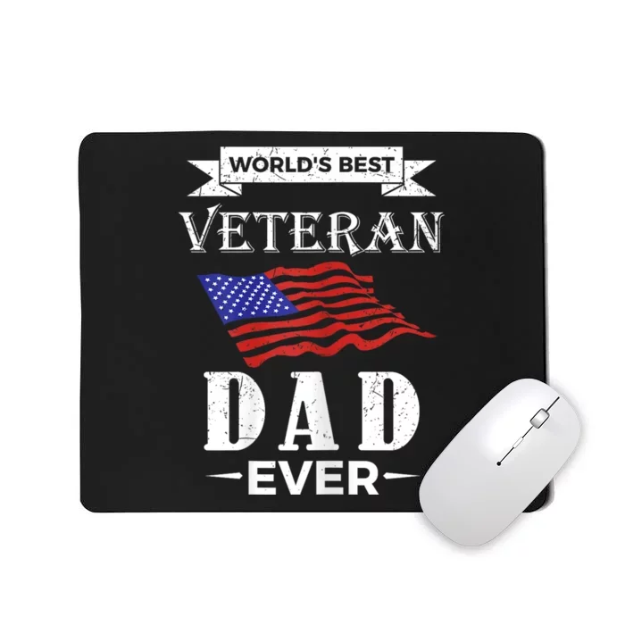 WorldS Best Veteran Dad Ever Mousepad