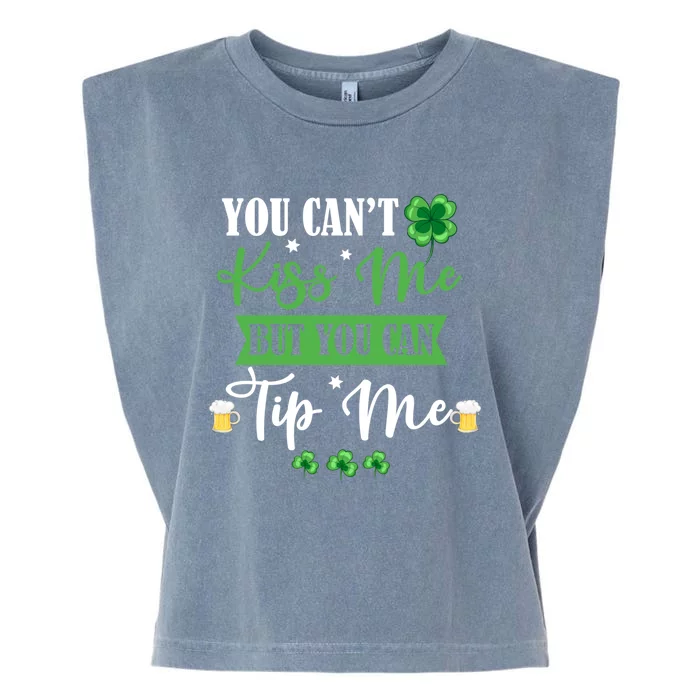 Waitress Bartender Waiter St Patrick's Day Lucky Shamrock Gift Garment-Dyed Women's Muscle Tee