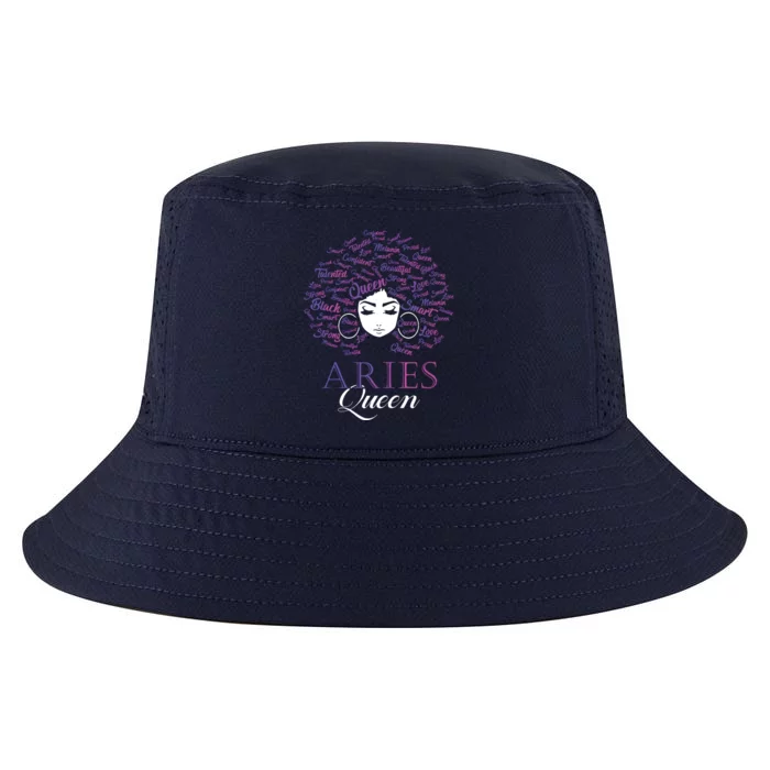 Womens Black Womens Afro Hair Aries Queen Birthday Gift Cool Comfort Performance Bucket Hat