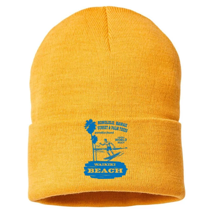 Waikiki Beach Sustainable Knit Beanie