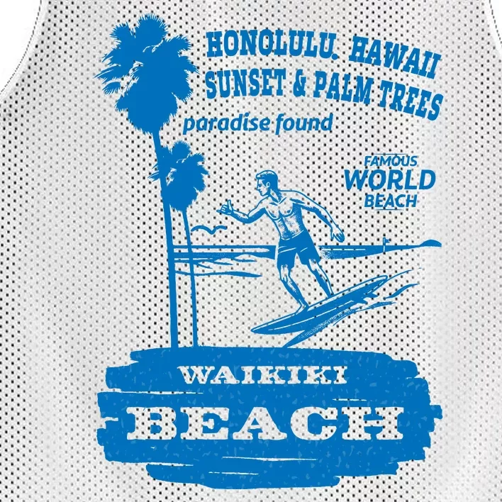 Waikiki Beach Mesh Reversible Basketball Jersey Tank