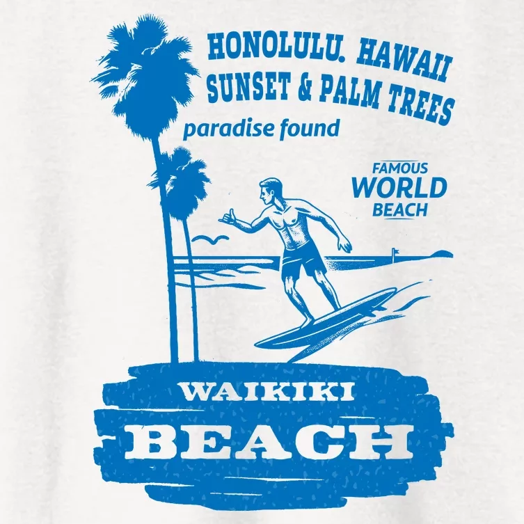 Waikiki Beach Women's Crop Top Tee