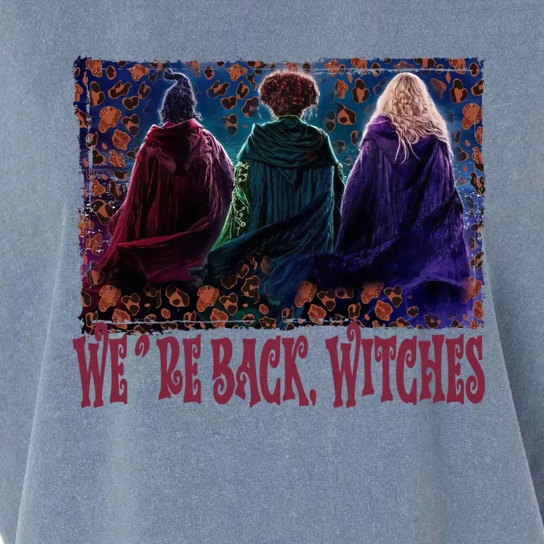 WeRe Back Witches Sanderson Sisters Witch Halloween Horror Character Garment-Dyed Women's Muscle Tee