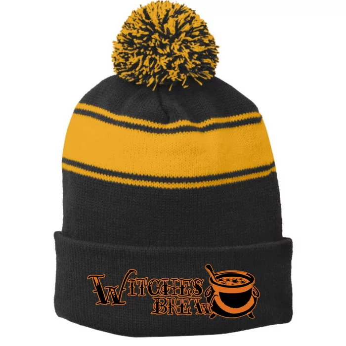 Witches Brew Stripe Pom Pom Beanie