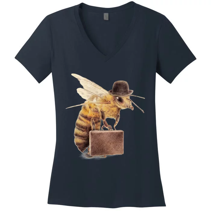 Worker Bee Women's V-Neck T-Shirt